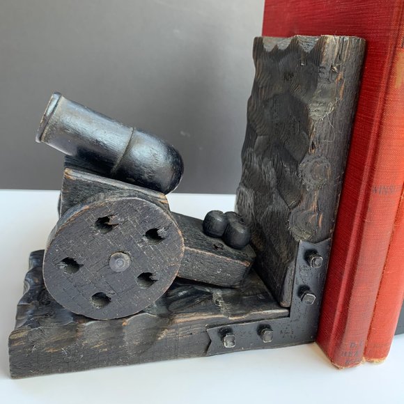 Vintage Handmade Cannon Bookends - Picture 3 of 10